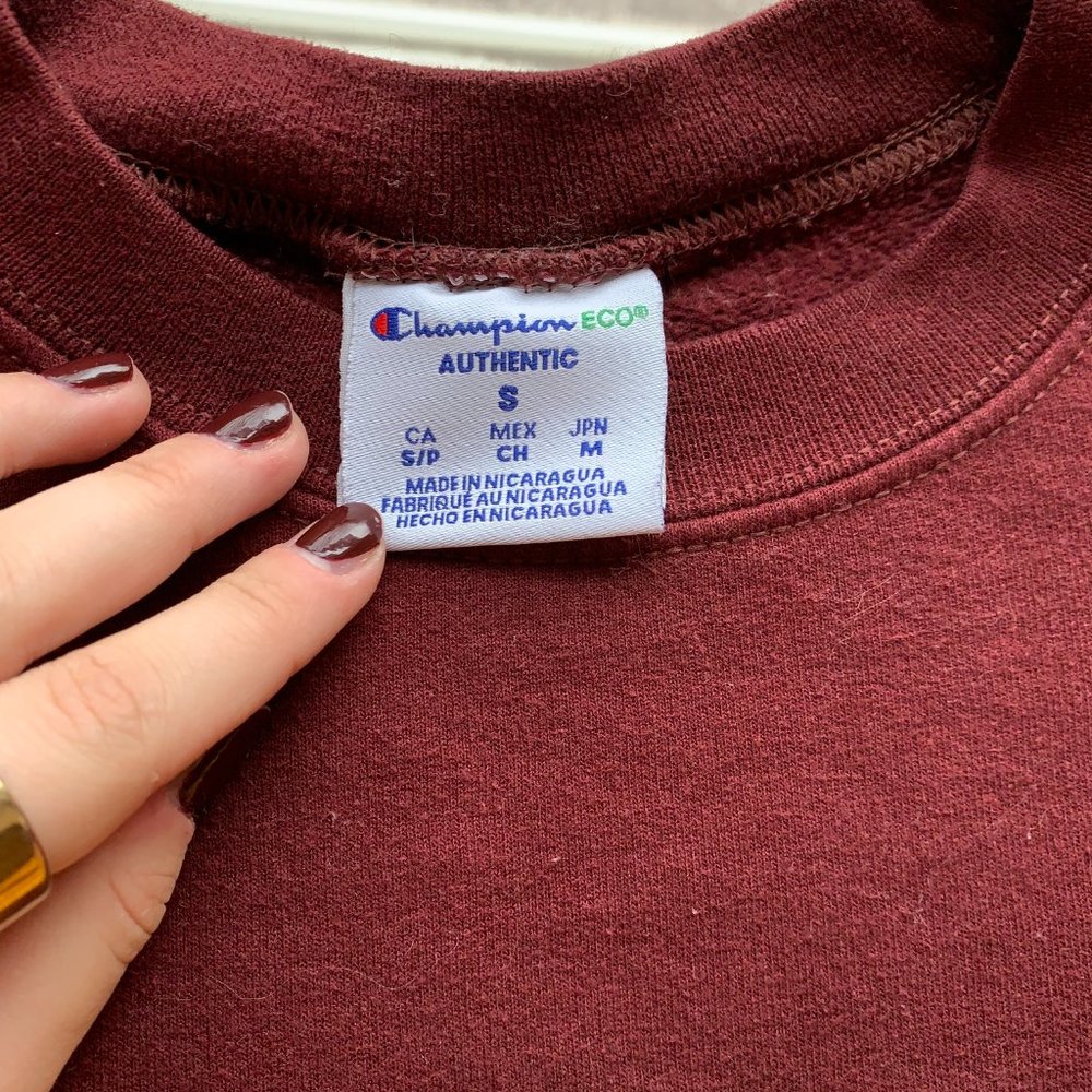 Donated - Champion Maroon & Gold Minnesota Embroidered Crewneck Size Small - Picture 4 of 4